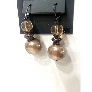 Jones New York Dangle Earrings With Faux Pearl & Glass Beads